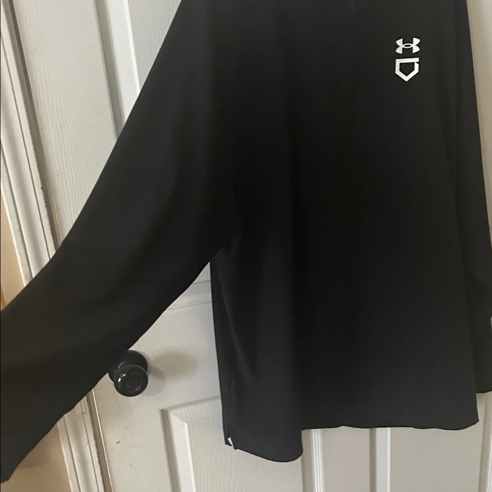 Under Armour Black Baseball Pullover - Picture 4 of 6